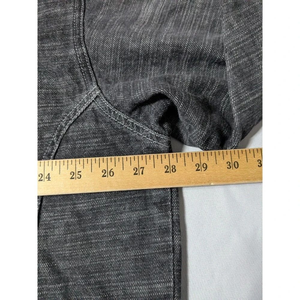 VTG ROCAWEAR Men‎ 2XL Black Heather Denim  Full Zip Jean Jacket